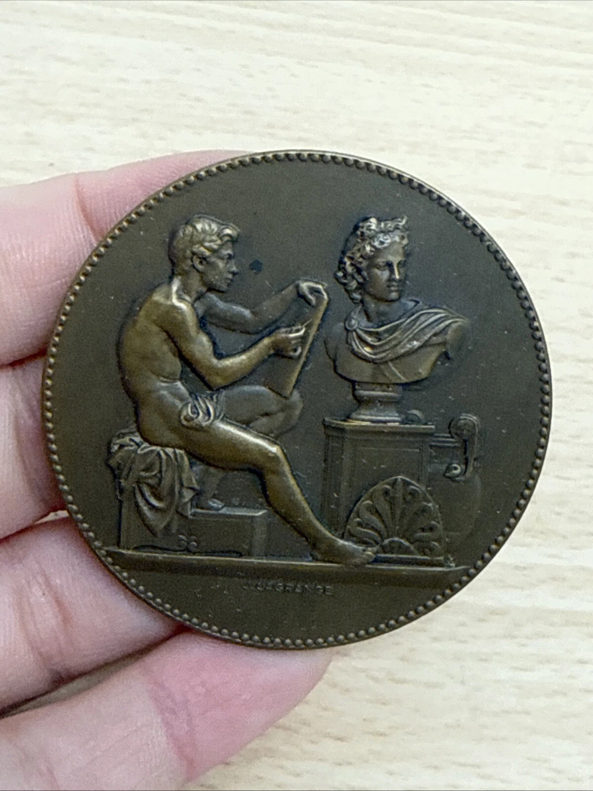 Médaille Cours De Mme Morot Madeleine Ruprich 1905 En Bronze