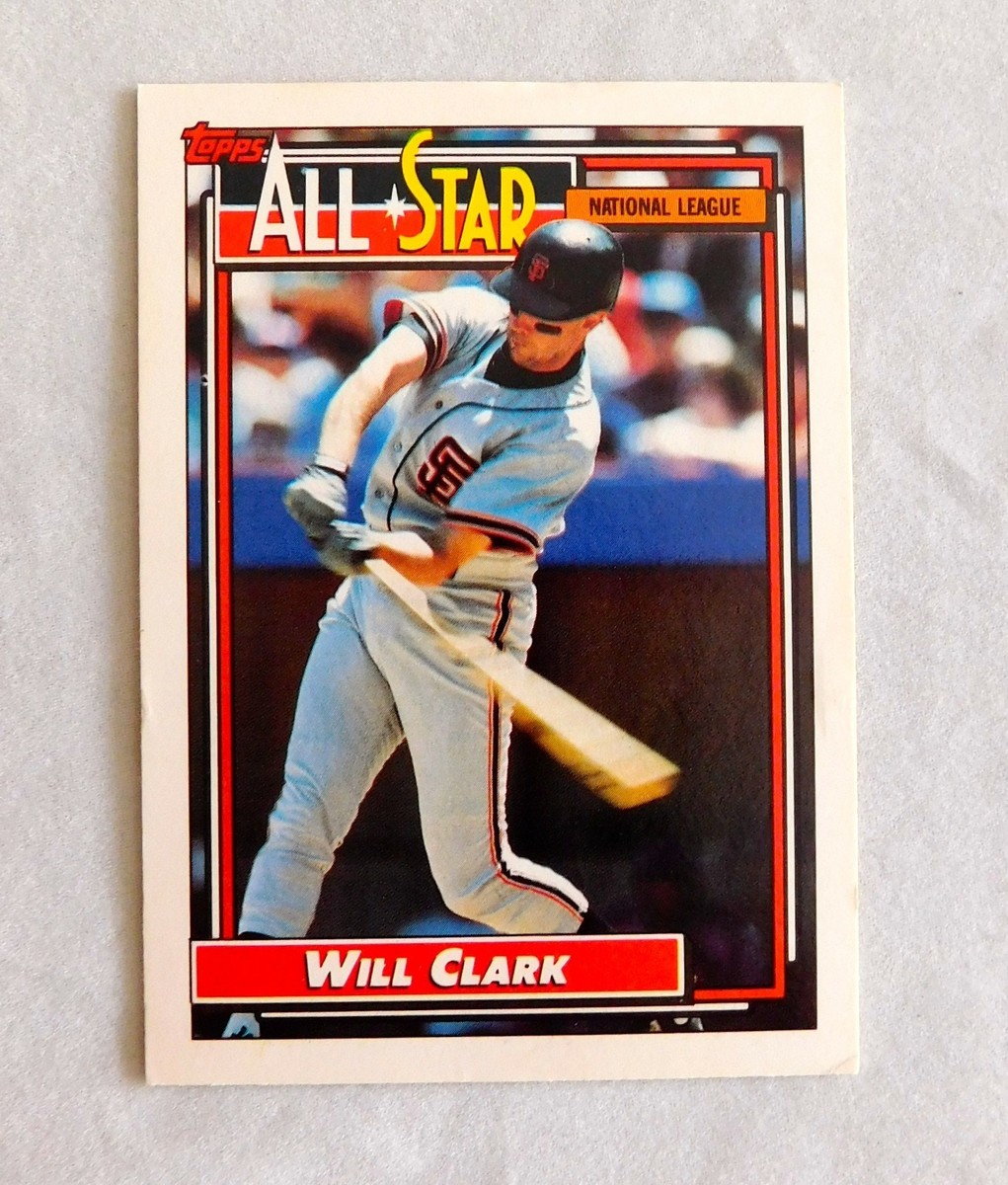 Will Clark TOPPS Baseball Trading Card Giants First Base #386 ALL