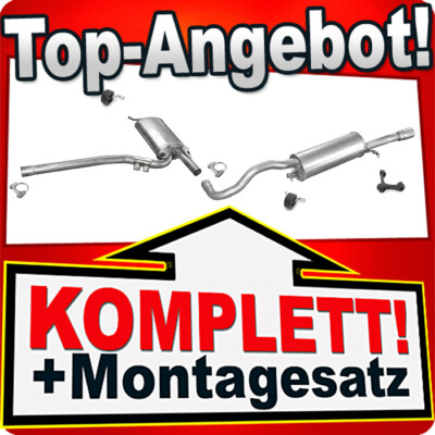 Auspuff für AUDI A4 (B5) 1.6 Stufenheck / Kombi Avant Auspuffanlage
