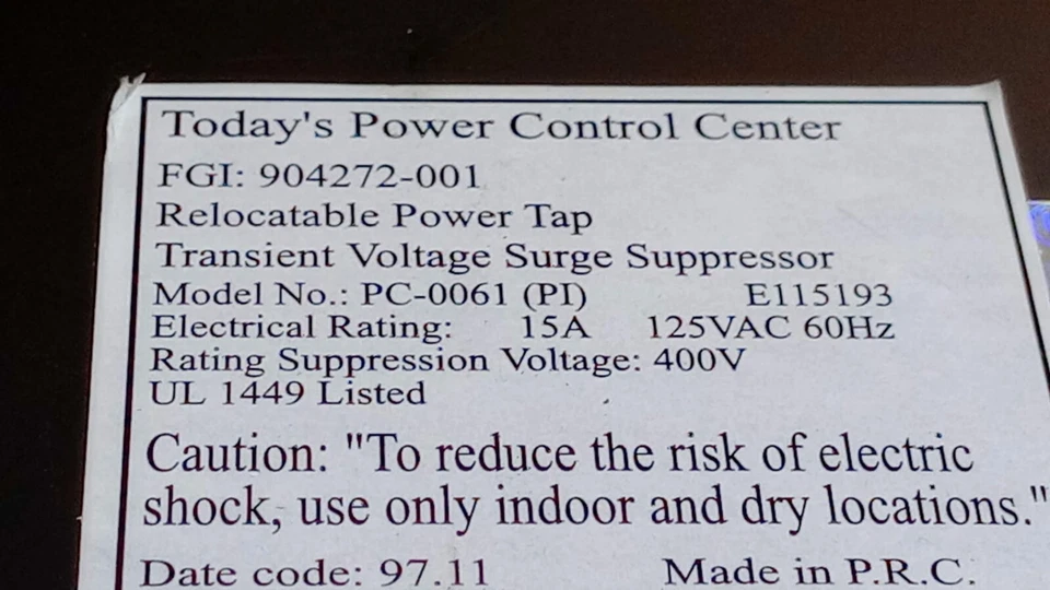 PC-0061 Fax/Modem Surge Protection - Image 3 of 4