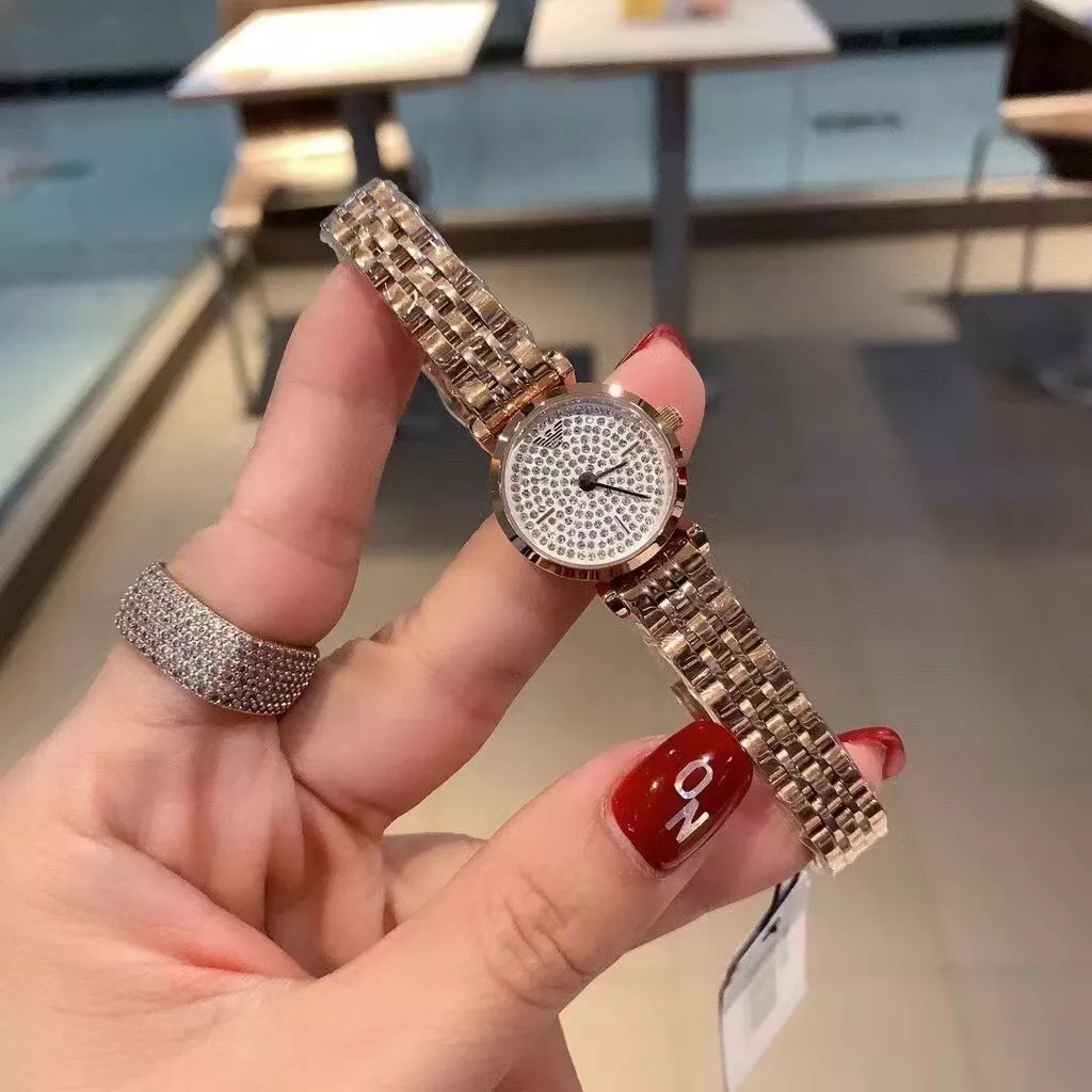 Rose gold cheap steel watch