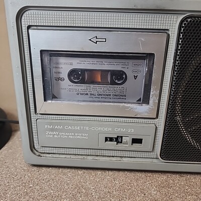 Sony Cassette-Corder 2 Bands CFM-23 FM/AM Radio Tested (Eats Tapes