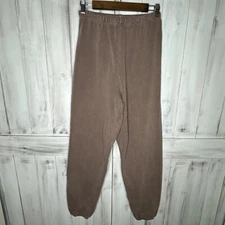 WOMENS JOAH BROWN COTTON OVERSIZED HI RISE SLOUCHY JOGGER SWEATPANTS BROWN XS/S