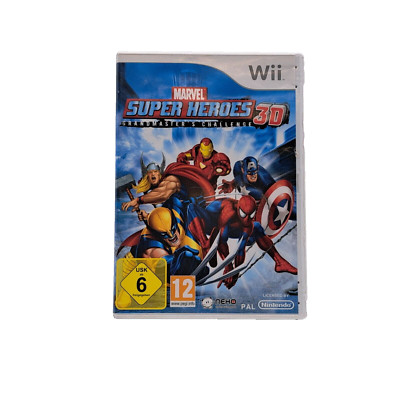 Marvel Super Heroes 3D Grandmasters Challenge Nintendo Wii Spiel | Gut OVP