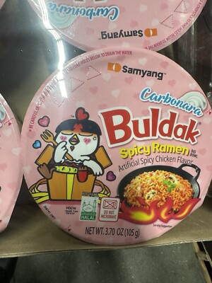 Samyang Buldak Carbonara Spicy Chicken Ramen (Stir-Fried Noodle) 6 bowls