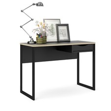 Tvilum Function Plus Office Compact Computer Desk with Drawers Black Finish