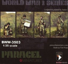 PARACEL MINIATURES WWII SERIES SET BWW-3503 US AIR BORNE 3RD SQUAD-BIG SET