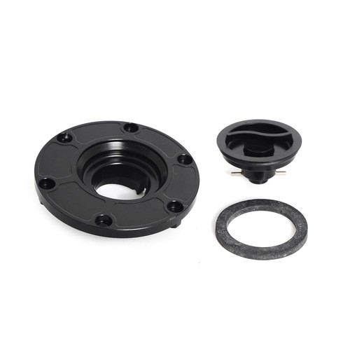 Black CNC Fuel Gas Tank Cover Cap For Aprilia RS250/RSV 1000/Tuono/Shiver 750 - Picture 2 of 6