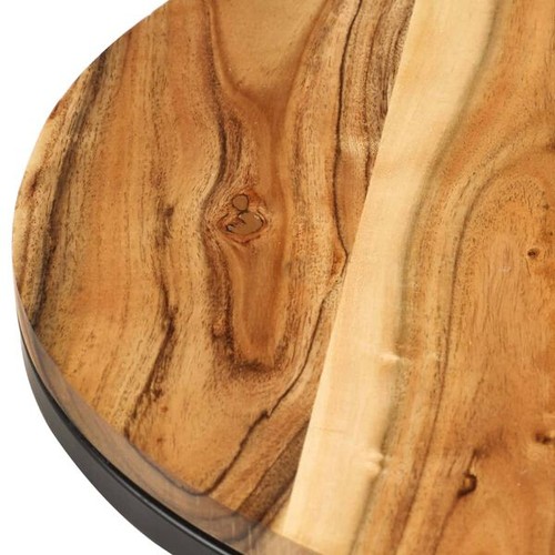 2-Piece Solid Acacia Wood Nesting Tables, Elegant & Space Saving - Picture 4 of 9