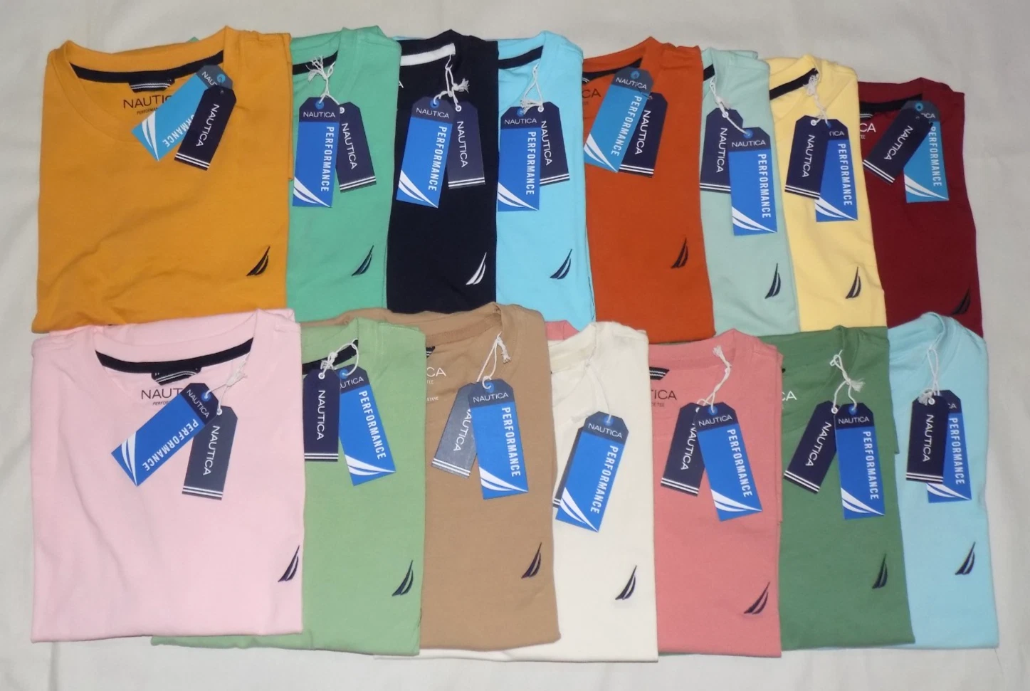 Nautica Men's Active Stretch Performance T-Shirts Size M L XL 2XL New