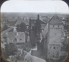 Tower, Nuremberg Castle, Germany, c1890's, Magic Lantern Glass Slide