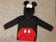 Disney Toddler Mickey Mouse Jumping Beans Collectible Fleece Hoodie Size 3T