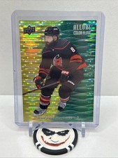 2023-24 UD Allure Brent Burns Color Flow Yellow-Green Spectrum🔥 # 08/99 JERSEY#
