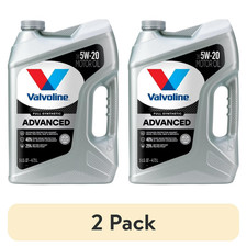 (2 pack) Valvoline Advanced Full Synthetic 5W-20 Motor Oil 5 QT 48.76 per gallon