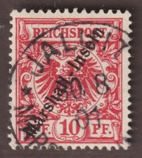 MARSHALL-INSELN 9 b, Adler 10 Pf. lilarot, tadellos, selten gepr&uuml;ft , 200,-&euro;