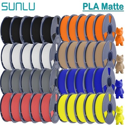 SUNLU 5KG 10KG Matte PLA 3D Drucker Filament 1.75mm 1KG/Roll For FDM 3D Printers