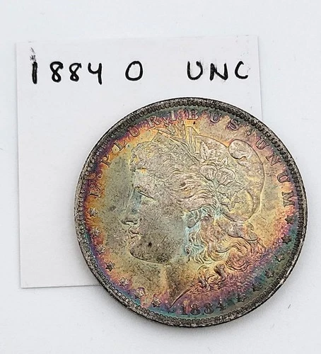 1884-O US Morgan Silver Dollar, .900 Silver, UNC Details, YOU GRADE