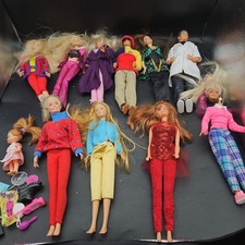 Vintage Lot Of Barbie Dolls Set Of 11 With Clothes Accessories 90s