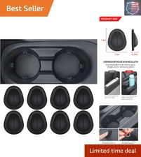 8PCS Silicone Anti-Shake Car Cup Holder Insert - Universal Fit for All Vehicles