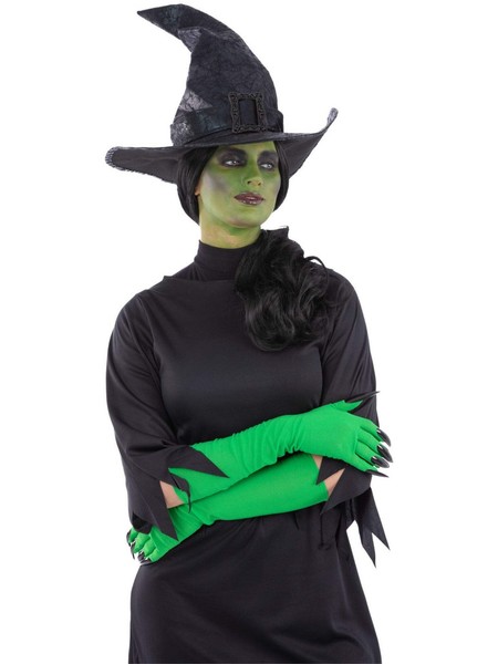 Wicked Hexenhut Damen Schwarzer Hexenhut Halloween KostüMzubehöR-image