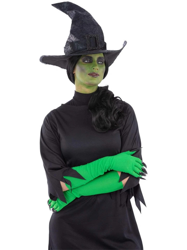 Wicked Hexenhut Damen Schwarzer Hexenhut Halloween Kostümzubehör - Bild 1 von 1