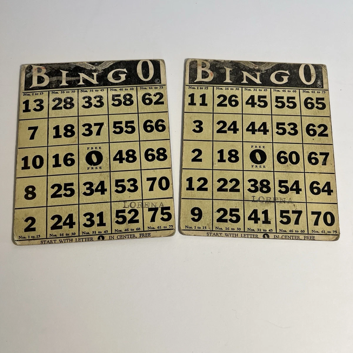 アンティークアメリカンビンゴゲーム Bingo 1940 Year Vintage Manufacture Board & Traditional Games for