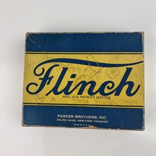 Vintage 1938 Parker Brothers Blue Box FLINCH Card Game