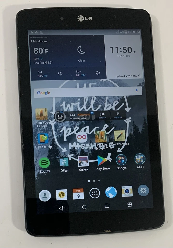 LG G Pad 7.0 V410 16GB At&T WiFi - Tested! - FAST SHIPPING! - Image 2 of 4