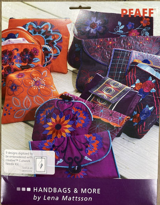 Pfaff Cutwork Needle Kit 452 Handbags & More Lena Mattsson Embroidery CD
