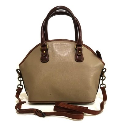 COACH ヴィンテージバッグ NICE Coach Vintage 80's Sheridan Roswell Bone Tan Trim Leather