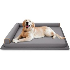 Dog Beds Large Size Dog, Waterproof Dog Bed with Anti-Slip Mat Washable, Memo...