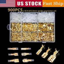 Assorted Electrical Wire Connectors 900Pcs Male Female Spade Crimp Terminal Set