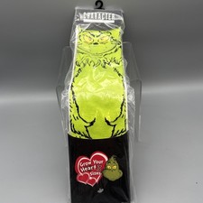 The Grinch Socks Mens Socks Size 10-13 Bioworld Character Collection New