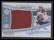 2022 Upper Deck Ultimate Arber Xhekaj #157 Jumbo Rookie Patch Auto'd /15