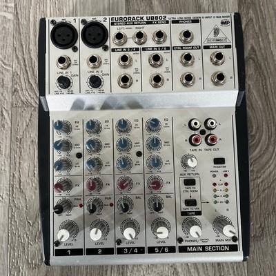 Behringer Eurorack UB802 Ultra-Low Noise 8 Input 2 BUS Mixer NO CORDS INCLUDED
