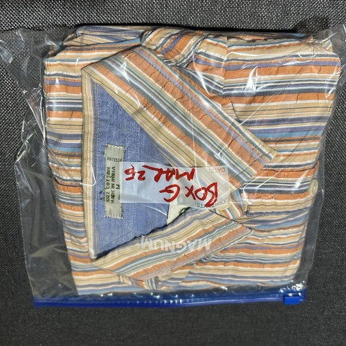 Orvis Multicoloured Striped Men’s Short Sleeve Shirt Size Medium - Picture 6 of 6