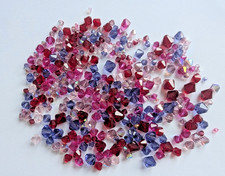 Destash Czech Preciosa Crystals 50 gram red purple pink mix approx 350 bicones
