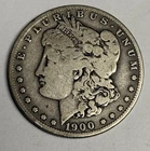 Fine+ 1900-S Morgan Silver Dollar (Original), $1 Coin