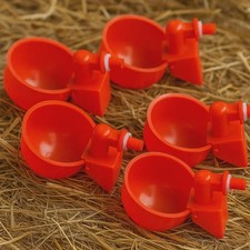 12 PACK AUTOMATIC WATERER DRINKER CUPS for CHICKEN, POULTRY, BIRD, WATER