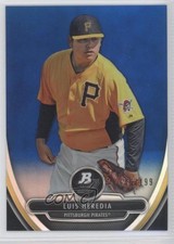 2013 Bowman Platinum Prospects Chrome Blue Refractor 146/199 Luis Heredia 0m8