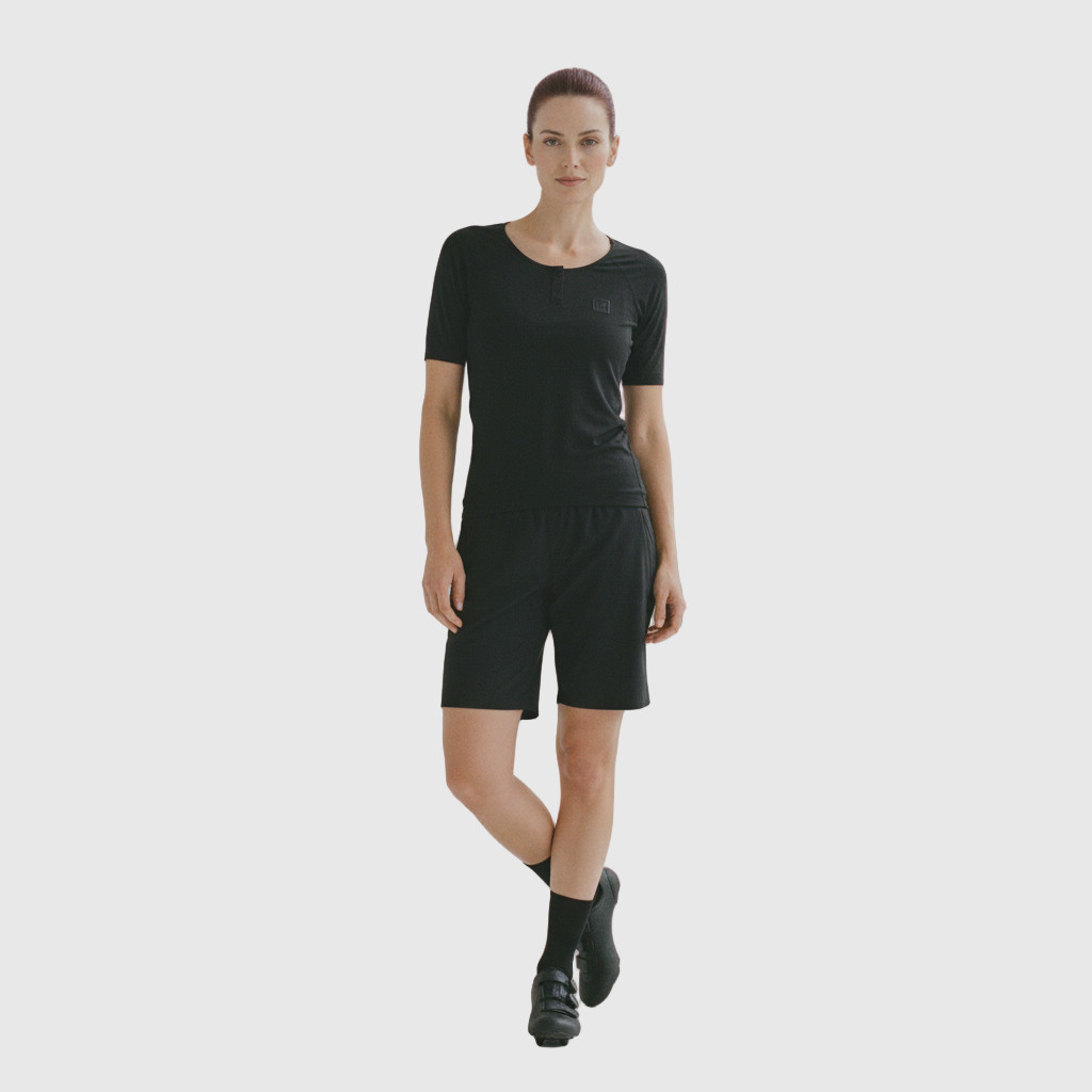 Race Face Nimby Women's Short Sleeve Cycling Jersey Black Me
