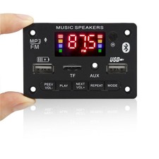 12V Bluetooth 5.0 USB AUX TF FM Car Audio Digital Decoder Board Module Handsfree