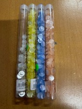 Bulk Buttons in Tubes . Bay buttons on shanks various colours Varying amounts