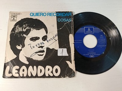 Leandro Quiero Recordar Cosas (1971 Odeon) - Single Vinilo 7'' G+/VG