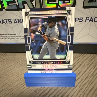 2023 Panini National Treasures Treasured Stats Avg 338  /99 Tony Gwynn San Diego