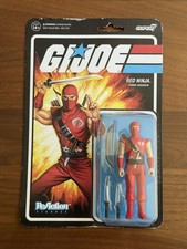 Super7 ReAction GI JOE Red Ninja Cobra Assassin 3.75 Action Figure