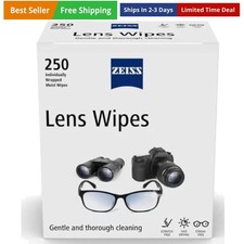 ZEISS Lens Wipes Pack of 250 Individuly Wrapped Wipes