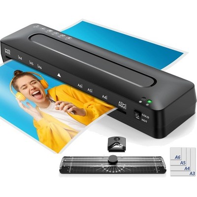 A3 Laminiergerät Laminiermaschine mit Folien KaltHeiß Laminieren Papierschneider