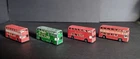 4 MATCHBOX LESNEY SUPERFAST DAIMLER FLEETLINES No 74 DOUBLE DECKER BUSES
