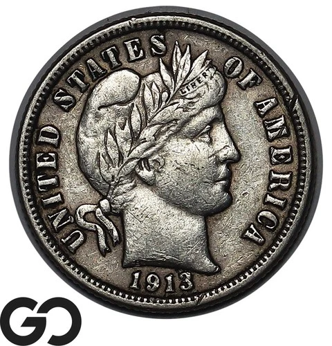 1913 Barber Dime